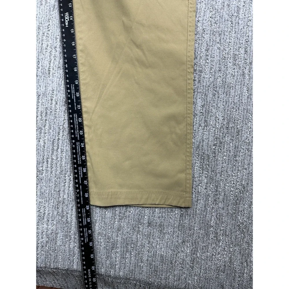 Orvis Pants Mens 36x29 Beige Stretch Water Repellent Hiking Cargo Nylon Outdoor